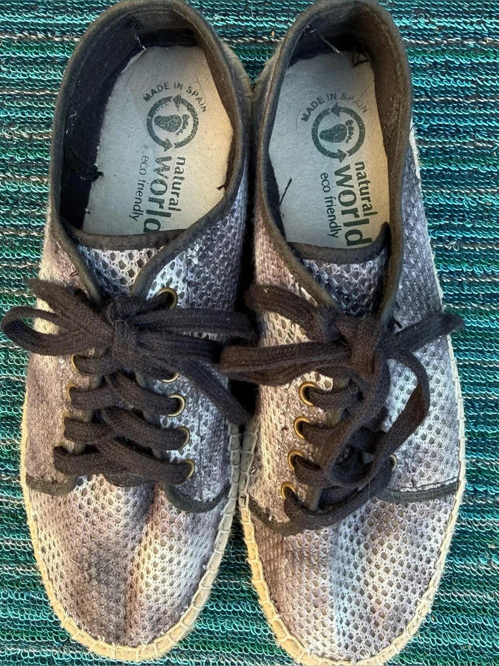 Natural World Tie Dye Organic Cotton Sneakers Size 40 Spain US 9